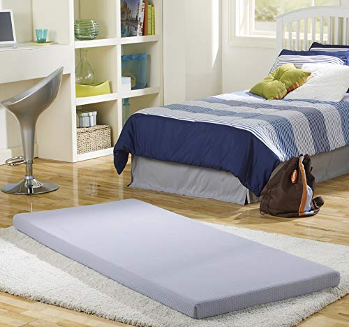 Simmons BeautySleep Siesta Memory Foam Mattress: Roll-Up Guest Bed/Floor Mat, 3