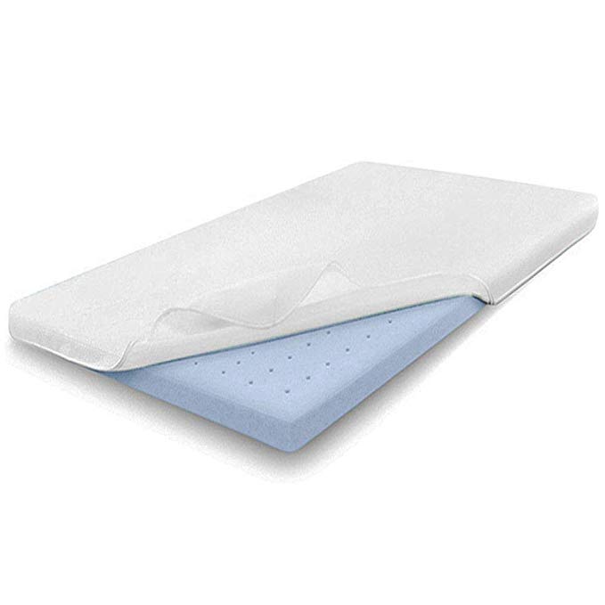 Comfort & Relax 2 Inch Gel-Infused Memory Foam Mattress Topper, Plush Cover, AirCell-Tech, FULL