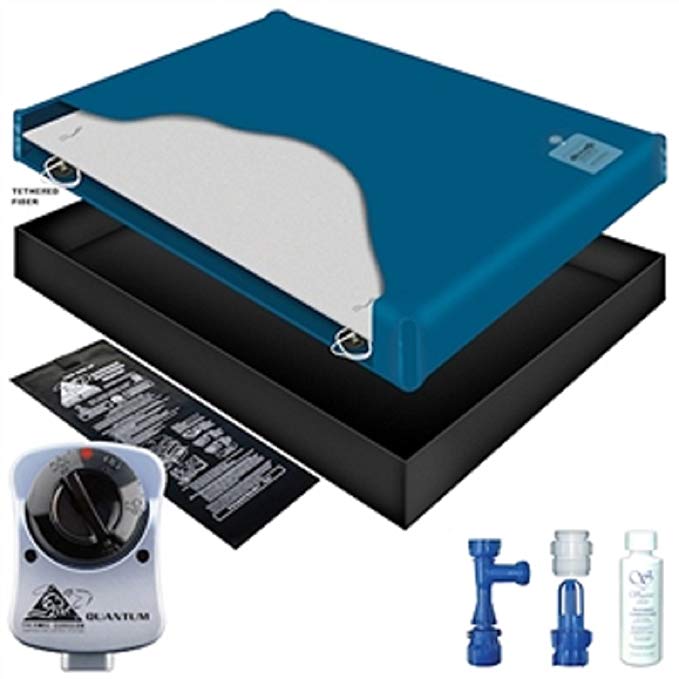 60% WAVELESS WATERBED MATTRESS / LINER / HEATER / FILL DRAIN / CONDITIONER KIT (Queen 60x84 1SF-1G2)