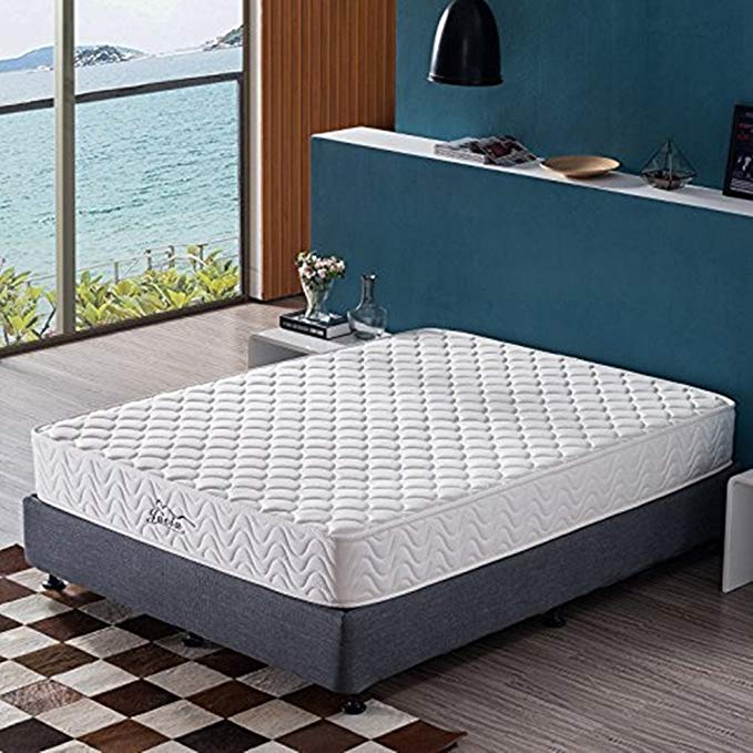 Jacia House 9 inch Independently Encased Coil Innerspring Hybrid Mattress Foam Enjoy a Comfy & Peaceful Night's Sleep Guest Beds Queen