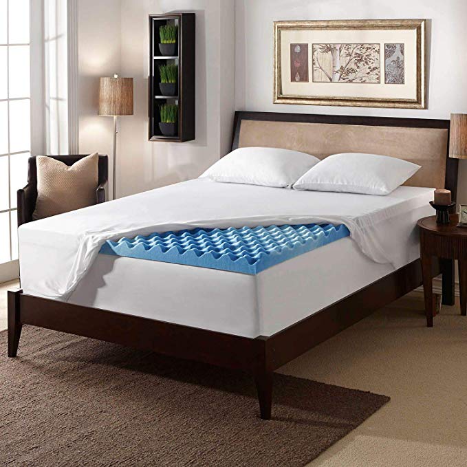 Serta Rest - Queen - 3 Inch Gel Memory Foam Mattress Topper - 60 x 80 x 3