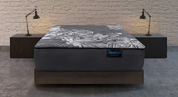 iDealBed Luxe Series iQ5 Hybrid Luxury Firm Mattress, Smart Adapt Hybrid Coil & Foam System Optimal Temperature Regulation, Pressure Relief Support, Made in USA, 10 Year Warranty (Twin)