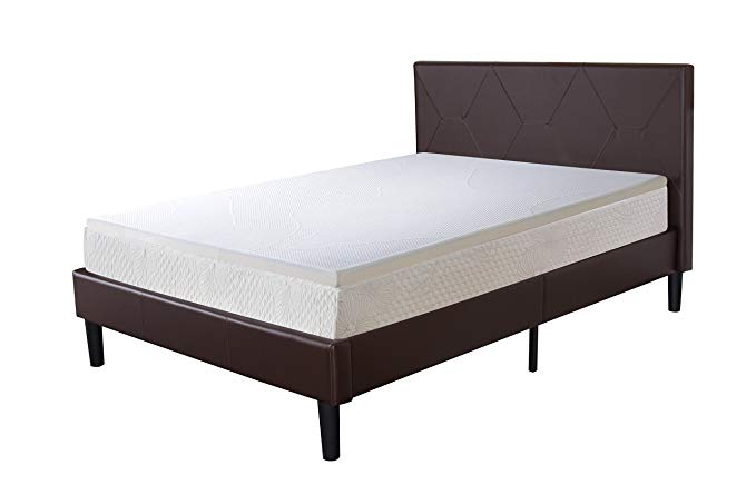 Olee Sleep 4 Inch Memory Foam Mattress Topper Pad 04TP02Q