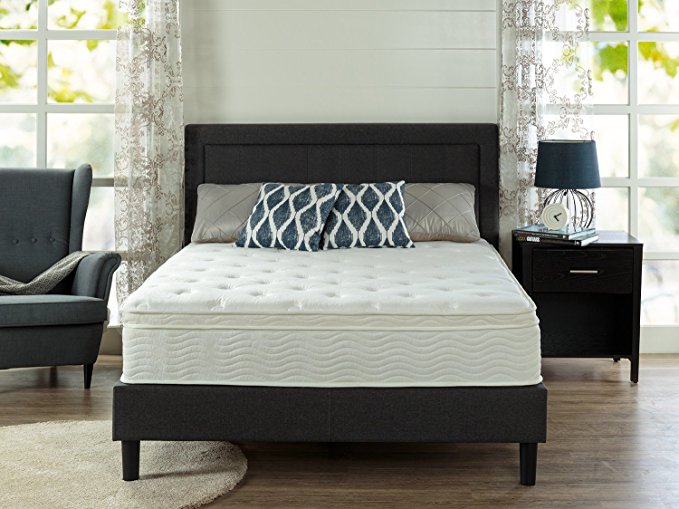 Zinus Ultima Comfort 12 Inch Euro Box Top Spring Mattress, Queen