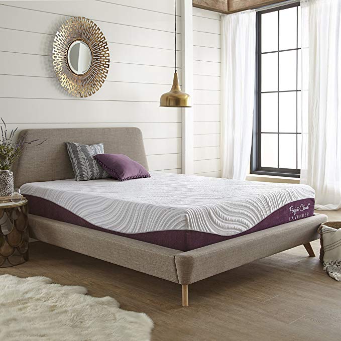 Memory Foam Mattress (Twin) - Lavender Bliss 10-Inch by Perfect Cloud - Lavender-Infused Memory Foam Top Layer - Enjoy the Relaxing Effect of Lavender As You Sleep - NEW 2018 Innovation