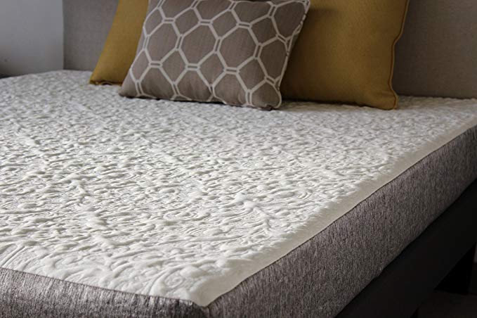 Handcrafted in USA! 8 Inch Full XL Cool Sleep Gel Memory Foam Mattress with Premium Textured 8-Way Stretch Cover (Full XL)