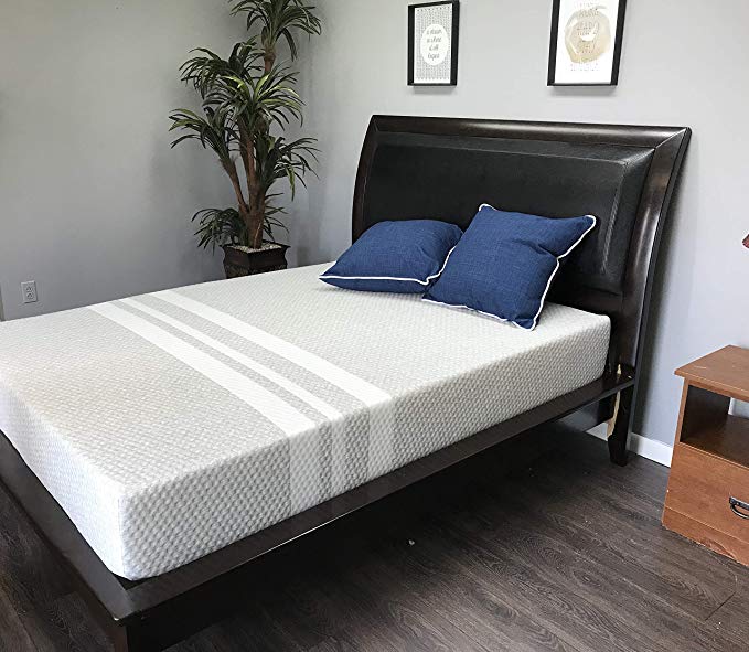 sleep AMERICAN MADE on our Brooke graphite gel infused memory foam mattress; compare to Leesa (Twin)