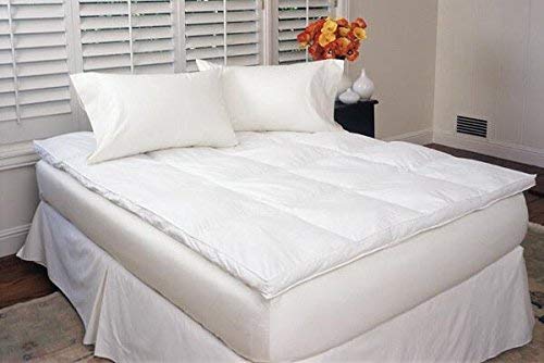 Down Alternative Baffled Box Fiber Bed White / Eastern King