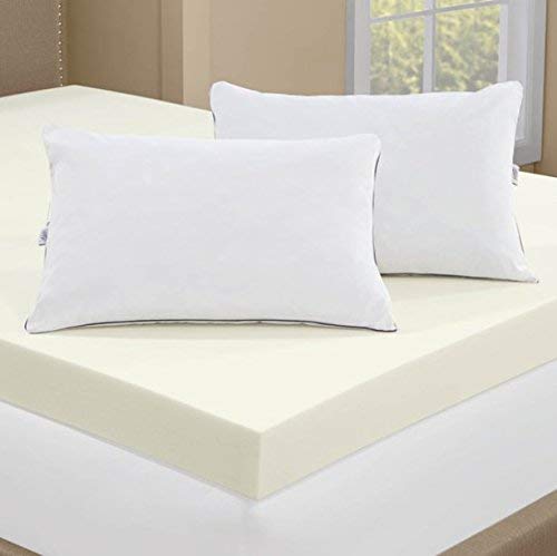 Serta 4-inch Memory Foam Mattress Topper with 2 Memory Foam Pillows -- QUEEN SIZE