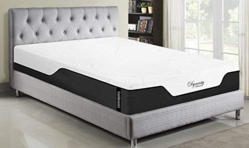 DynastyMattress New! CoolBreeze2 Medium-Firm Cooling Gel Memory Foam Mattress-Calking