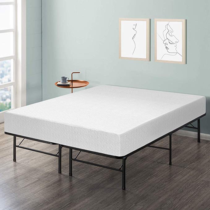 Best Price Mattress 10-Inch Memory Foam Mattress and Bed Frame Set, Twin