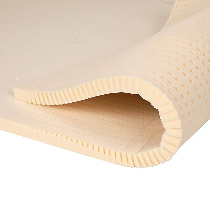 100% Pure Latex Mattress Topper - 1.25 Inch Soft Firmness - Queen Size