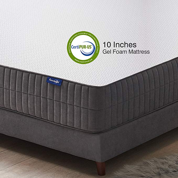 Sweetnight 10 Inch Gel Memory Foam Mattress, CertiPUR-US Certified,Full Size