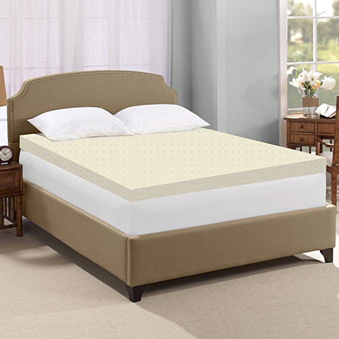 Spring Coil High Density 2-inch Foam Mattress Topper, Adds Comfort to Mattress, Full Size