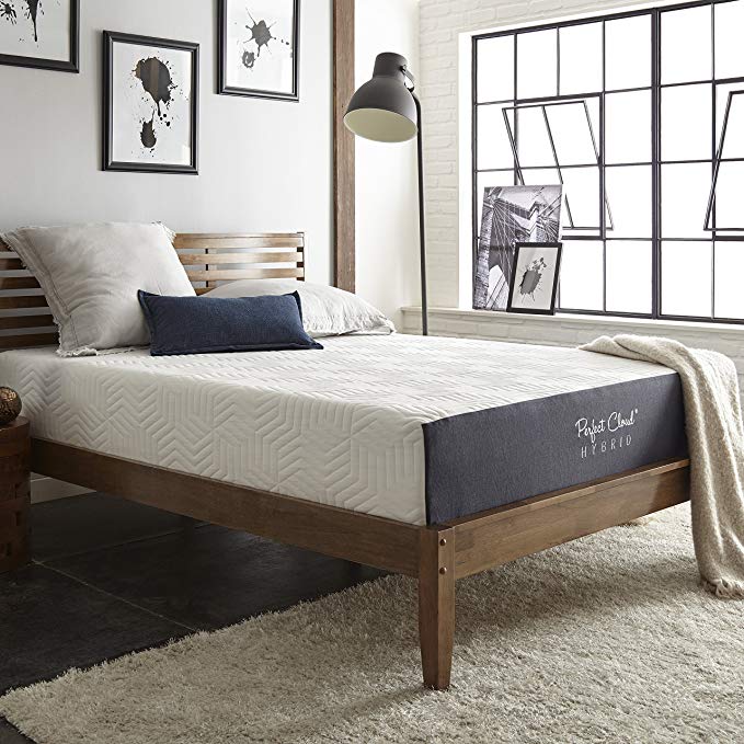 Perfect Cloud Hybrid Memory Foam Mattress 11-inch (Twin) Experience The Soft Touch of Memory Foam with The Comforting Support of a Spring Mattress