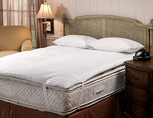 Closeout Sale - Hotel Like Luxury Bedding Collection - Luxury Quilted Pillow Top Feather Bed With Anchor Straps - California King 72