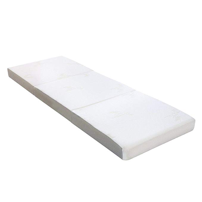 Milliard Tri Folding Mattress, with Ultra Soft Removable Cover and Non-Slip Bottom, (Single 75