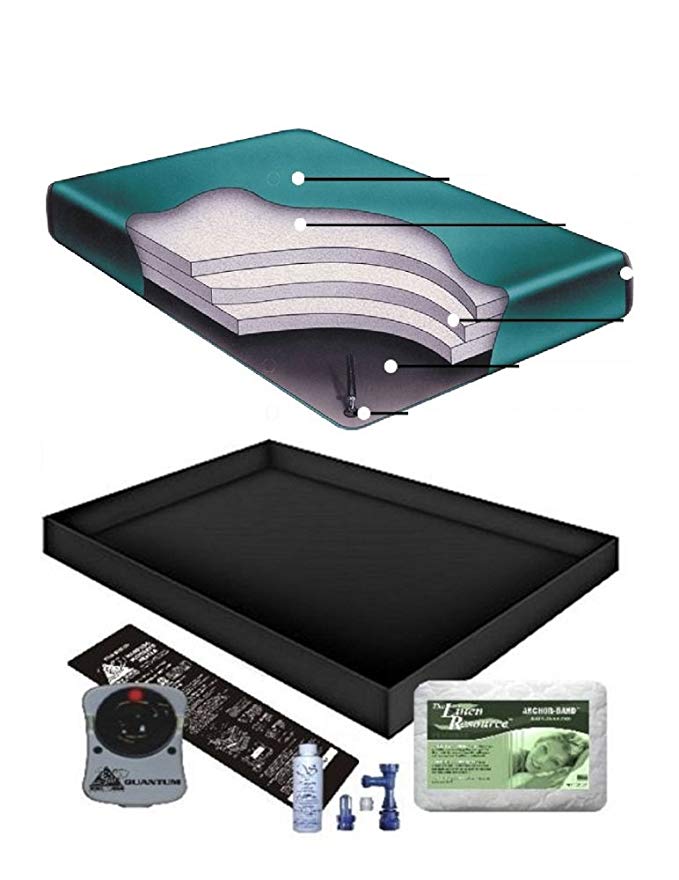 Boyd's 80% WAVELESS WATERBED MATTRESS/LINER/HEATER/PAD/FILL DRAIN/CONDITIONER KIT (California King 72x84 Regency3b1)