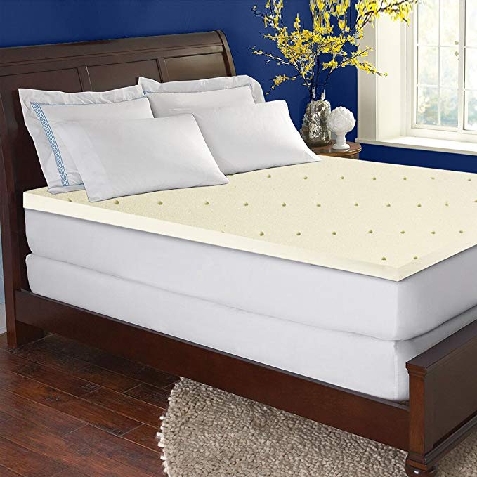 Continal Sleep, High Density 2-inch Foam Mattress Topper ,Twin size/39x74x2, Adds Comfort to Mattress